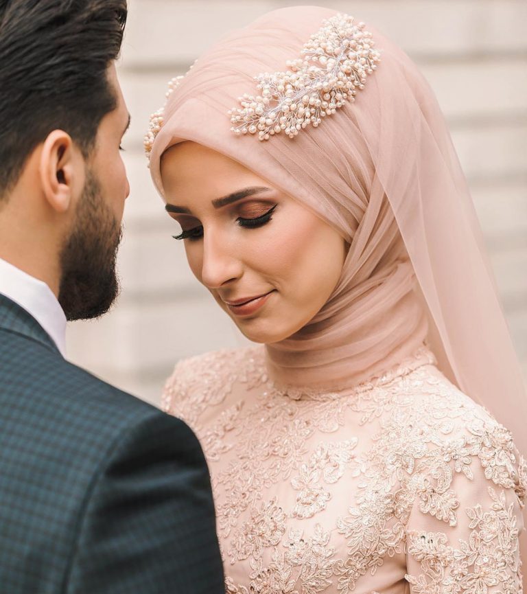 Beautiful Hijab Wraps To Try On Your Wedding Day - Hijab Fashion ...