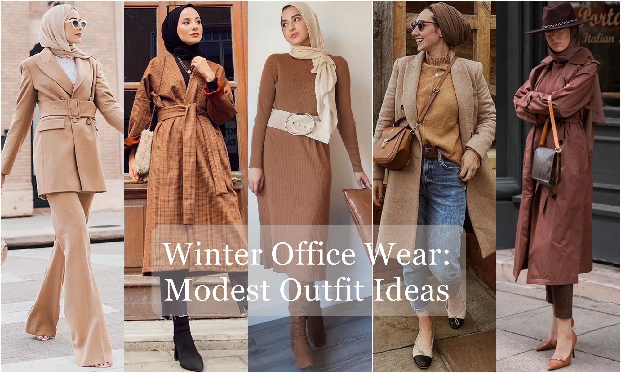 Winter Office Wear: Modest Outfit Ideas - Hijab Fashion Inspiration