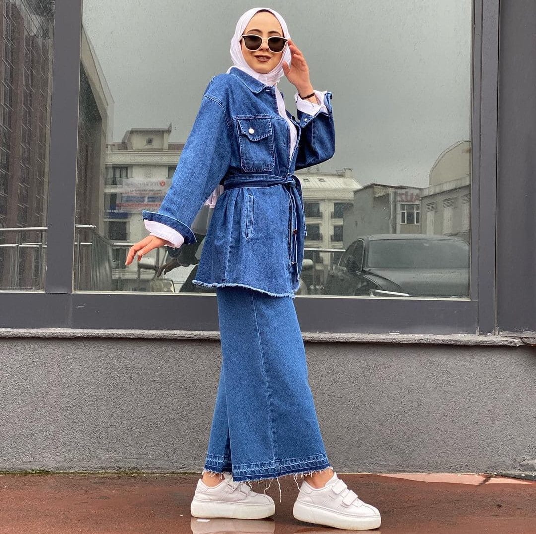 The Denim Total Look: 15 Cool Ways to Wear It - Hijab Fashion Inspiration