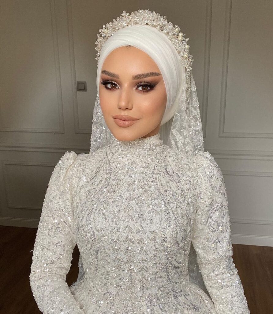 Most Beautiful Bridal Hijab & Makeup Inspirations - Hijab Fashion ...